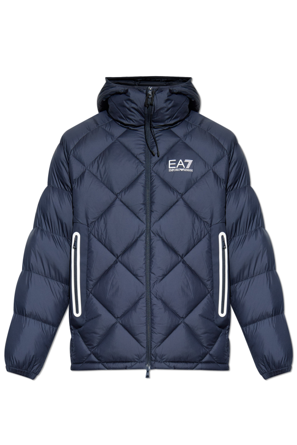 Puffer jacket with logo od EA7 Emporio Armani