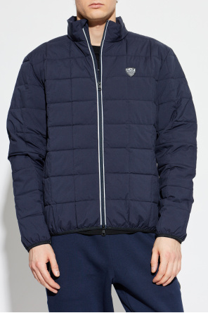 EA7 Emporio Armani Quilted jacket with stand-up collar