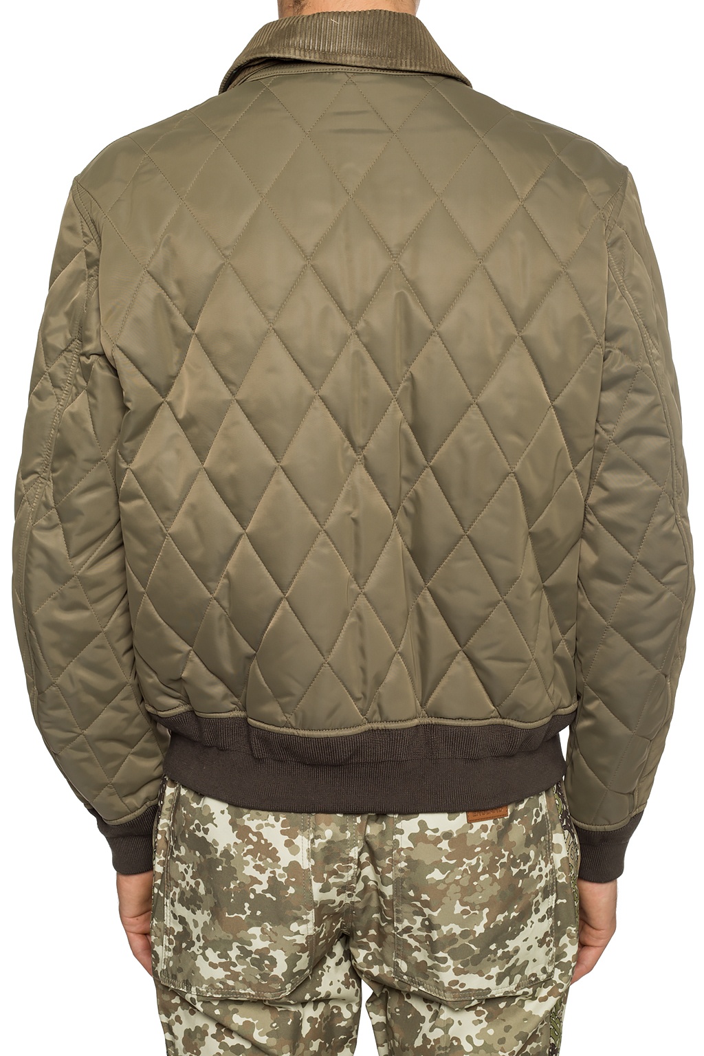 Green Quilted jacket with logo Burberry - Vitkac TW