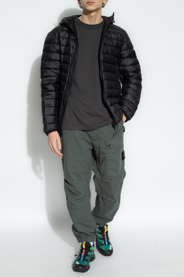 Stone Island Hooded quilted jacket