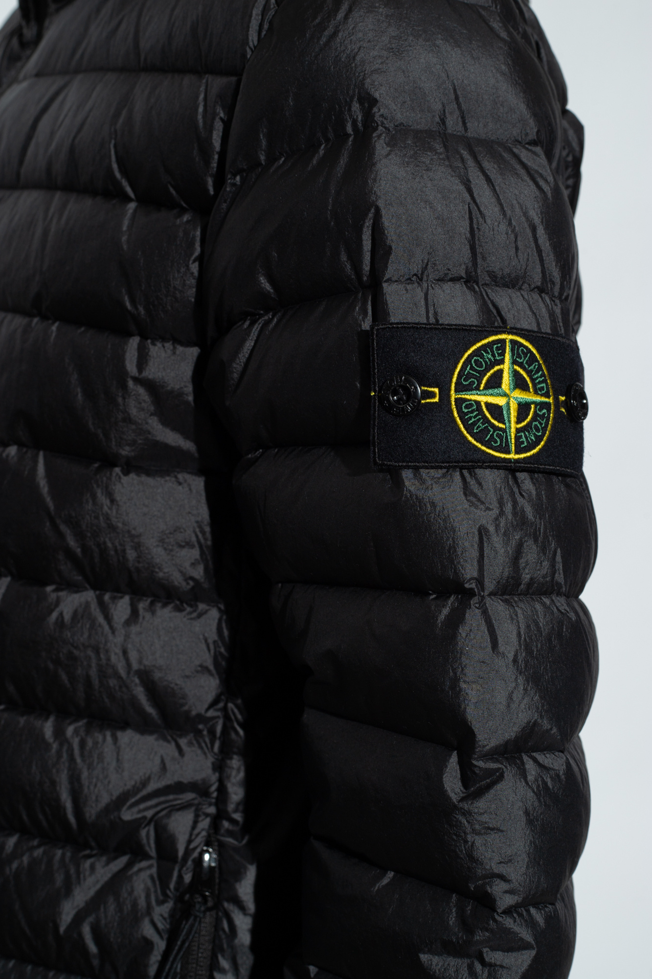 Stone Island Hooded quilted jacket