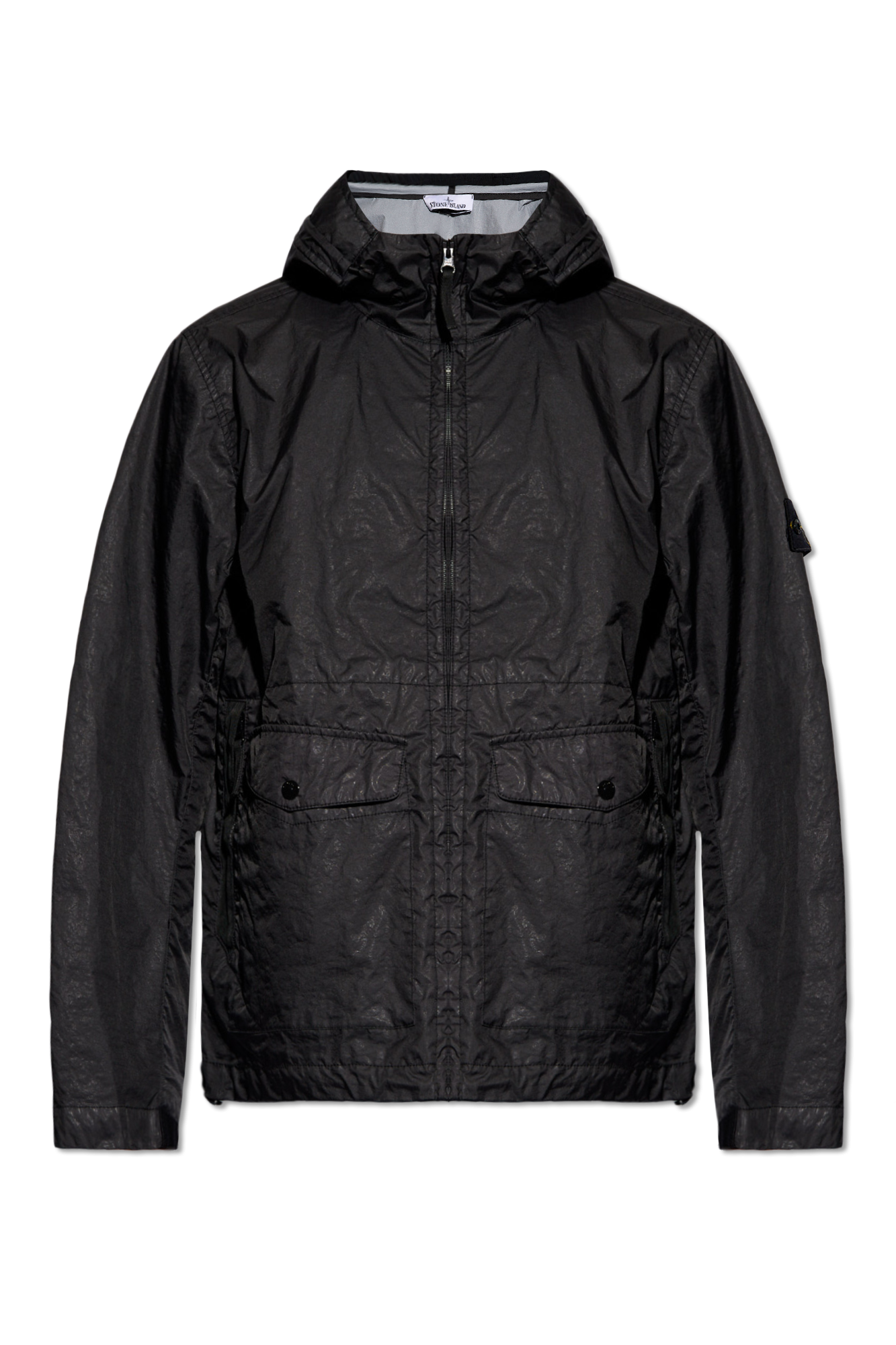 Black Jacket with logo Stone Island - Vitkac Canada
