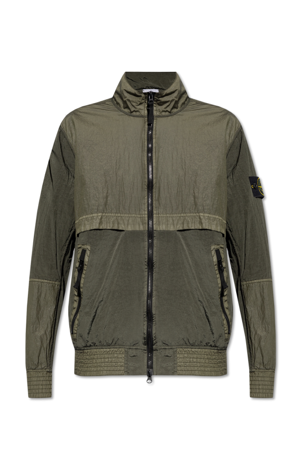 Stone Island Jacket with a stand-up collar