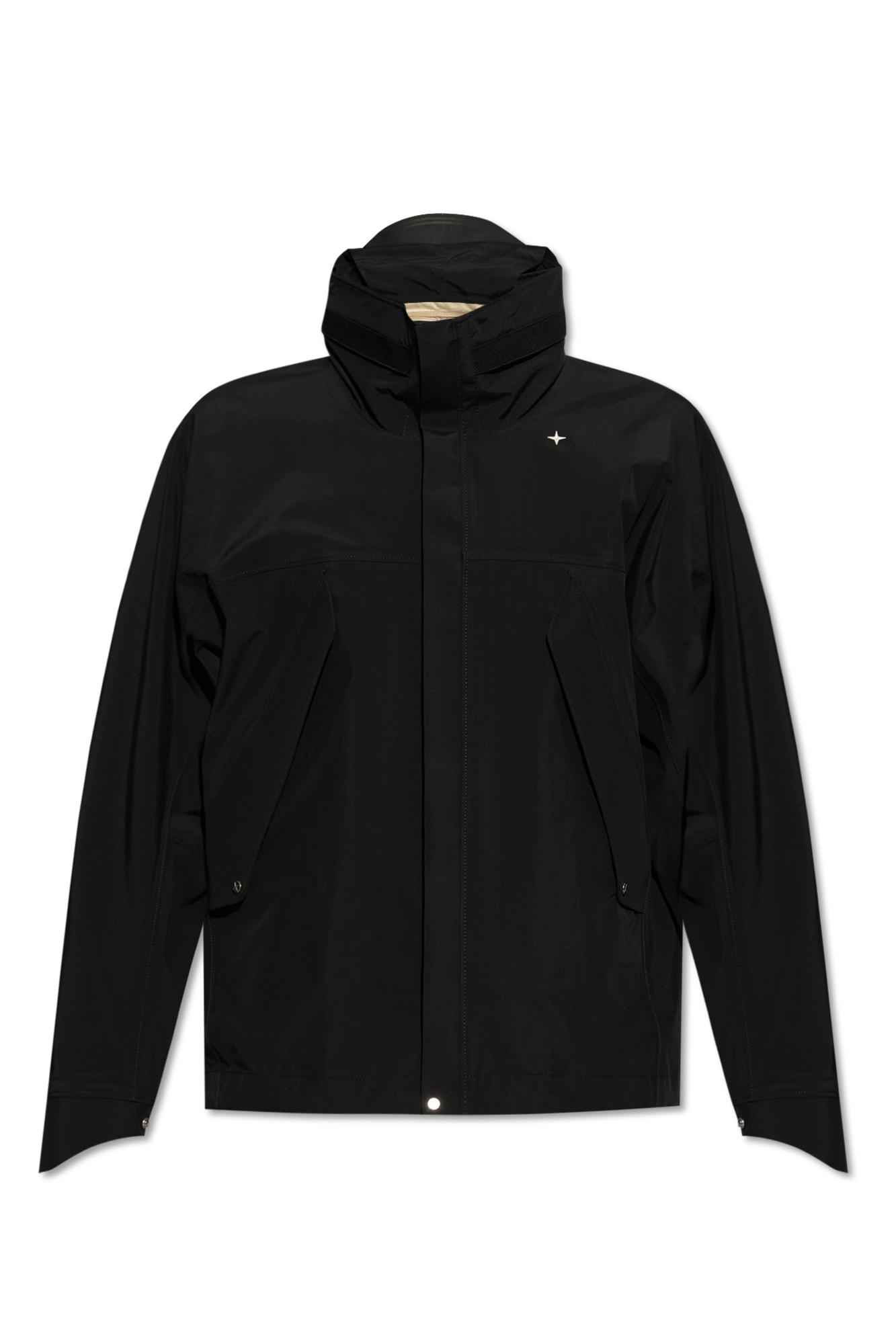 Black Hooded rain jacket Stone Island - Vitkac Canada
