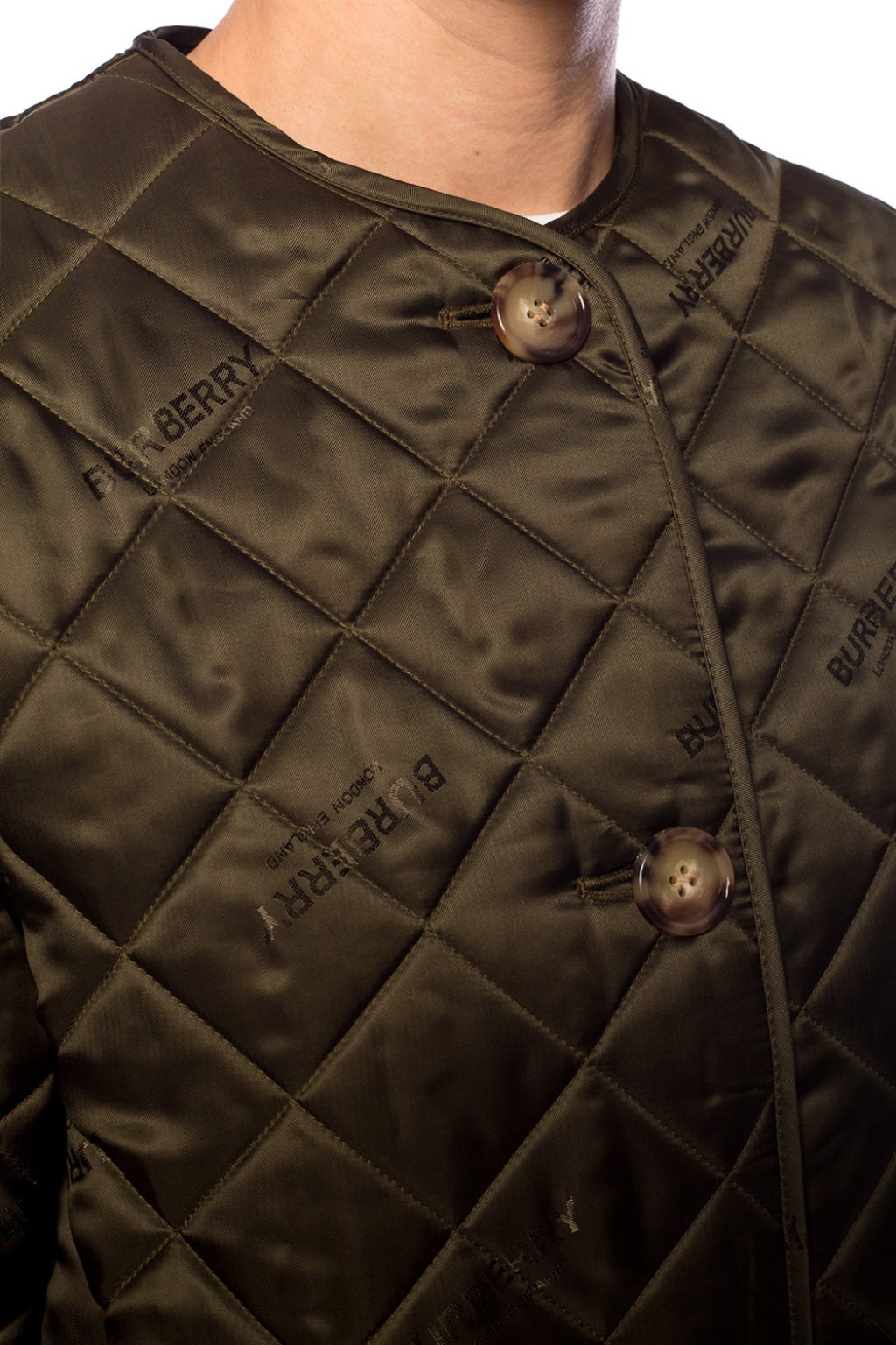 Quilted jacket with logo Burberry - Vitkac Italy