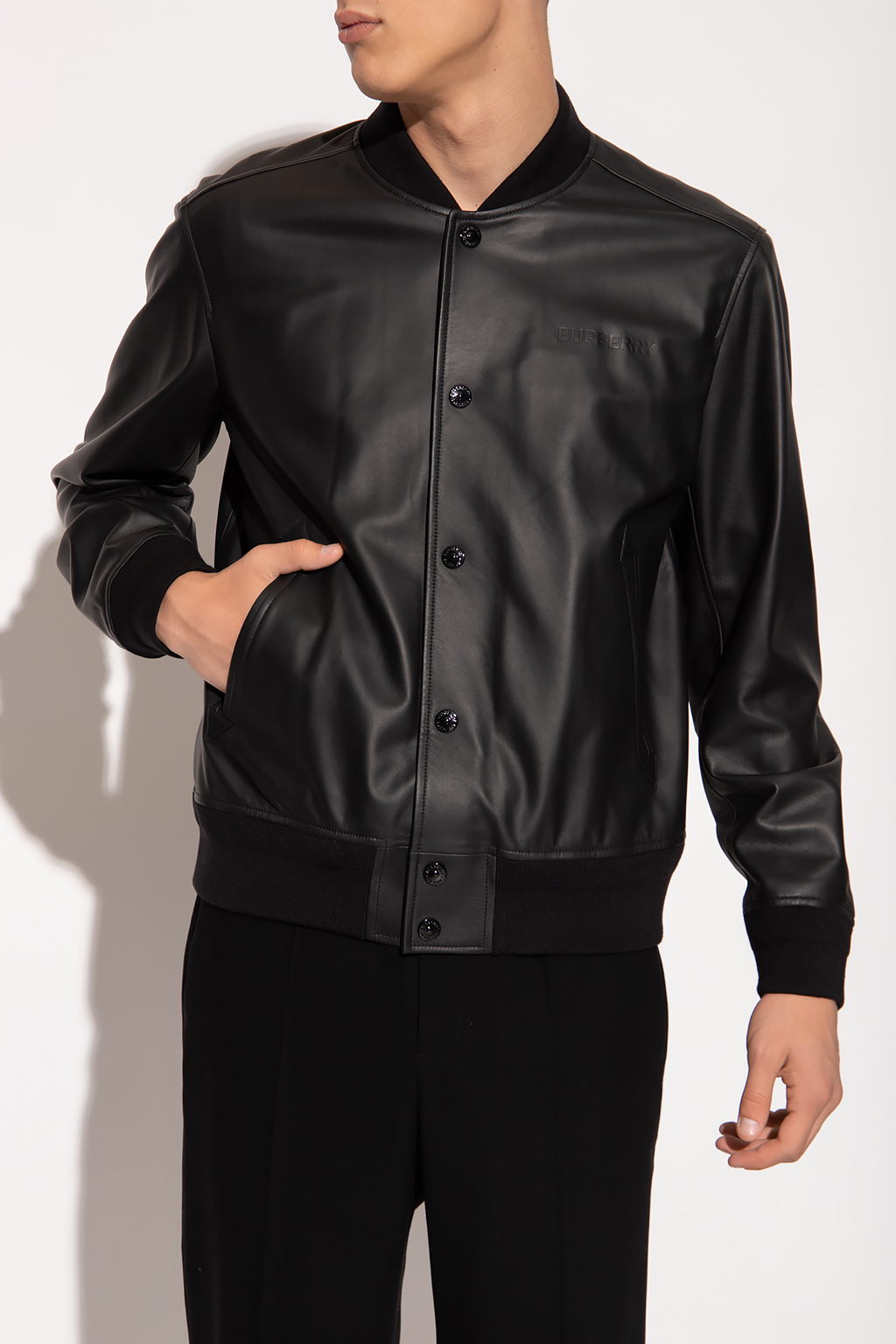 Burberry ‘Wellow’ leather bomber jacket