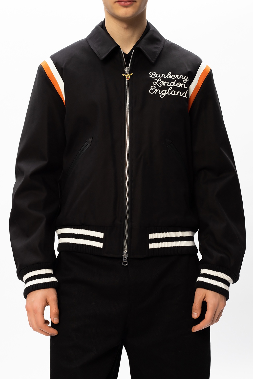 Black Jacket with logo Burberry - Vitkac KR