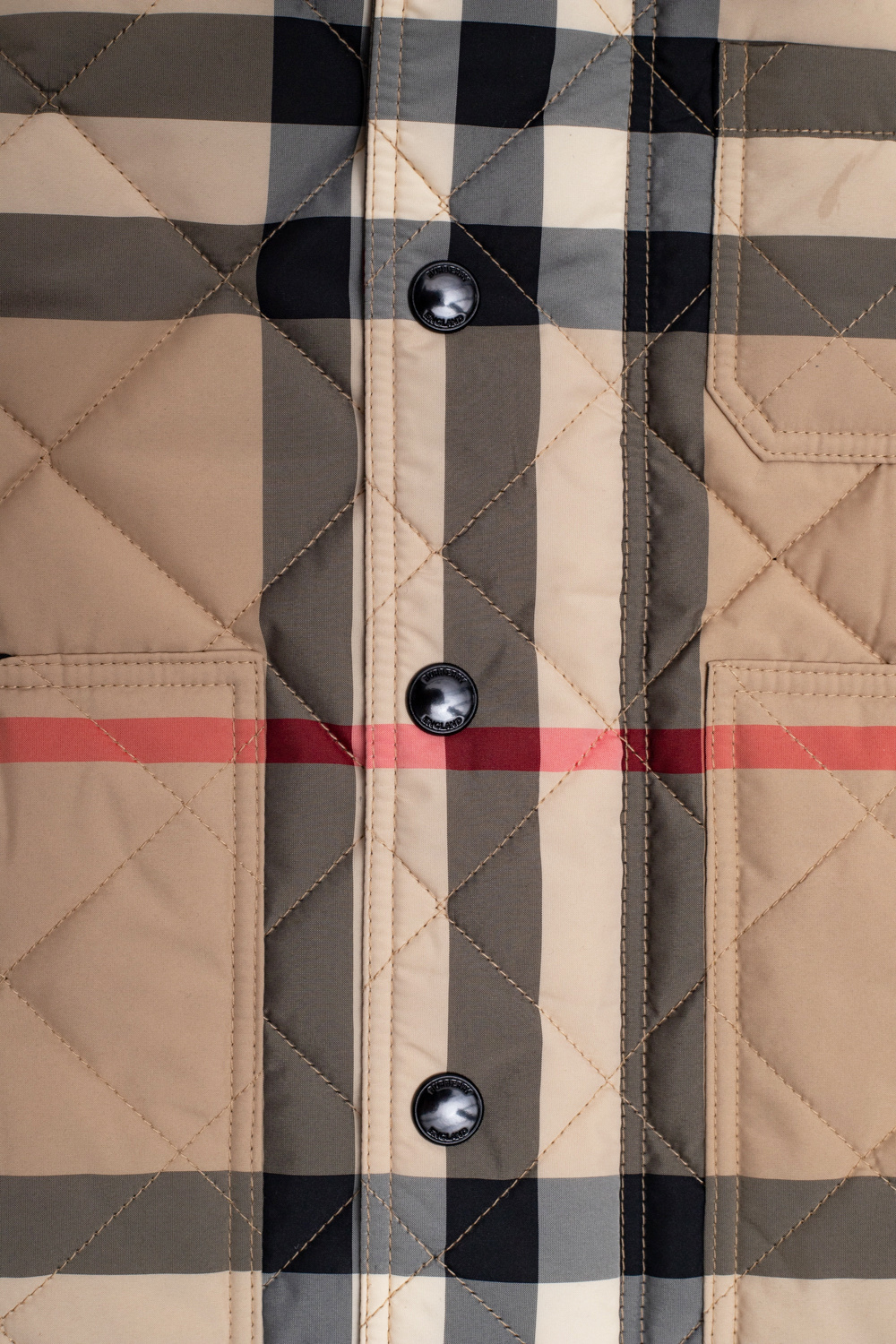 burberry Quilted Kids Checked jacket