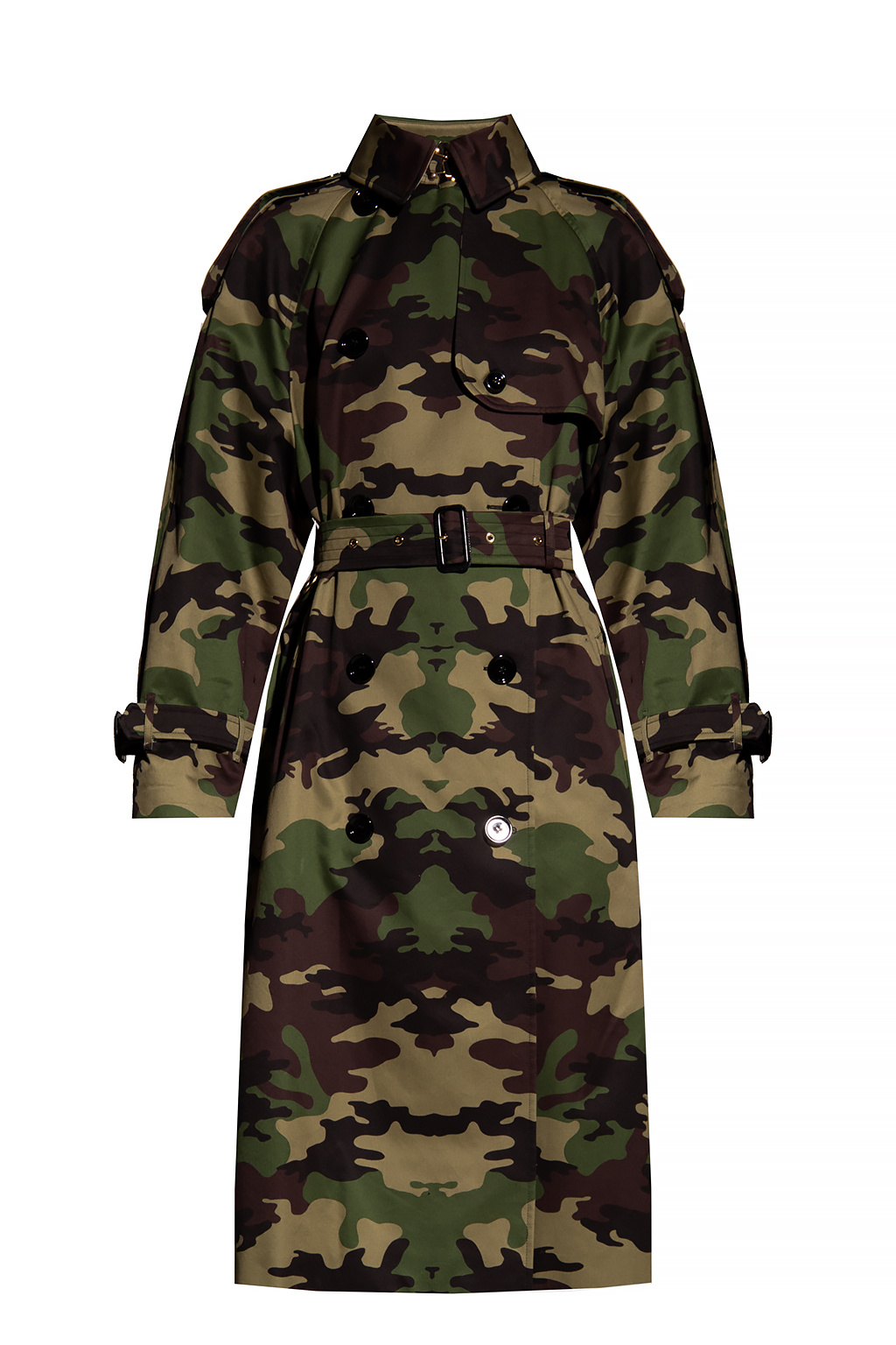 Burberry Camo-motif trench coat