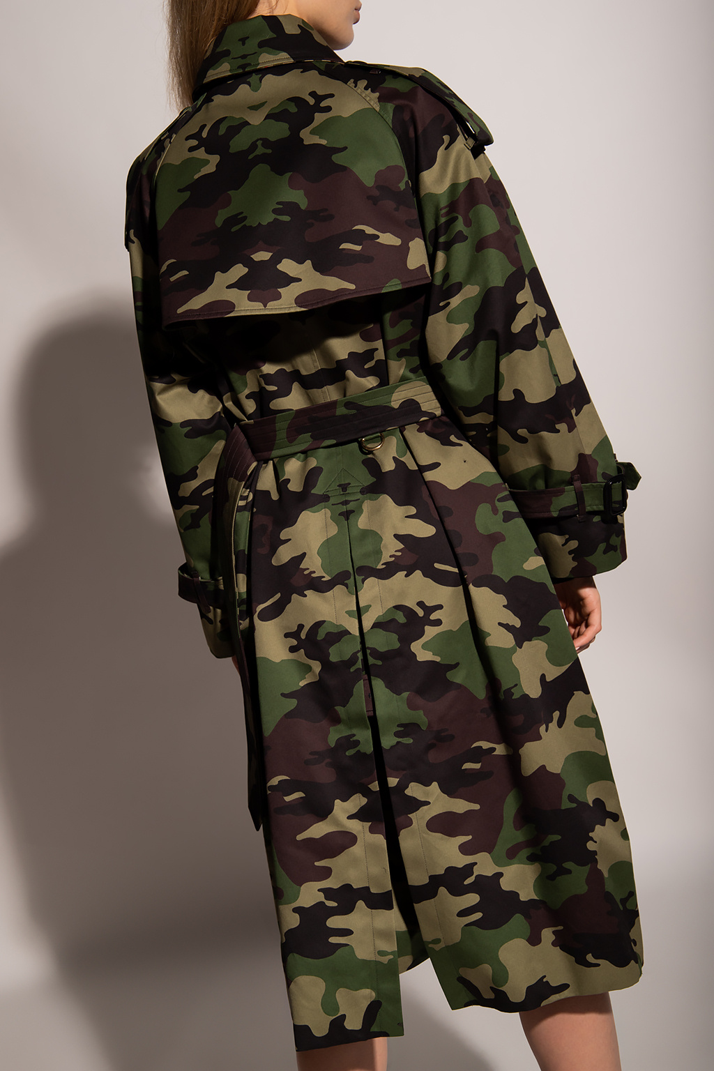 Burberry Camo-motif trench coat