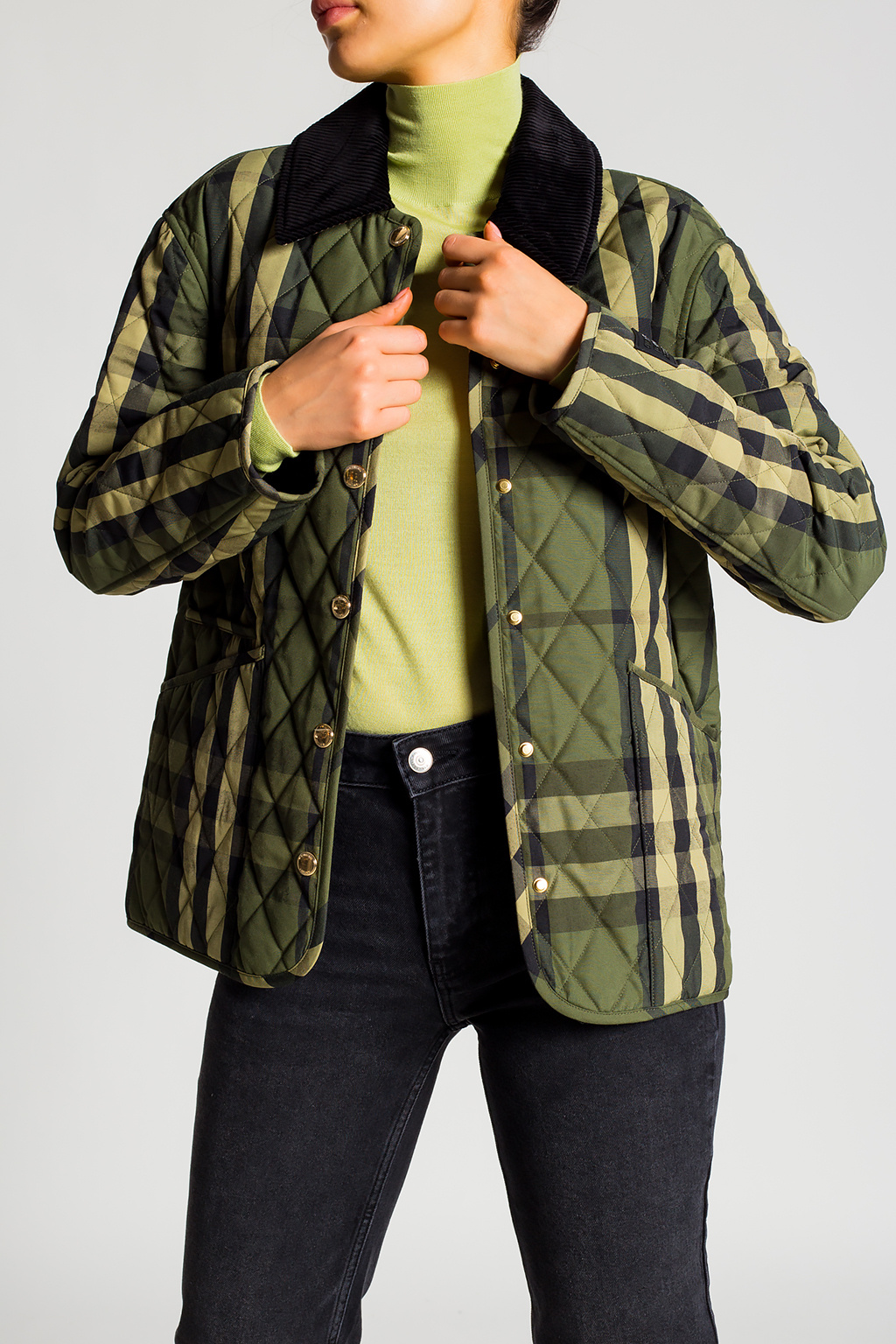 Green Checked jacket Burberry - Vitkac France