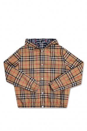 Burberry Kids ‘Mackenzie’ reversible hooded jacket