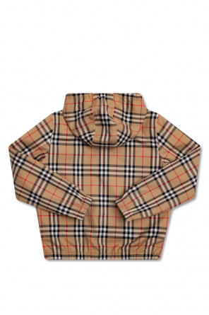 burberry With Kids ‘Mackenzie’ reversible hooded jacket