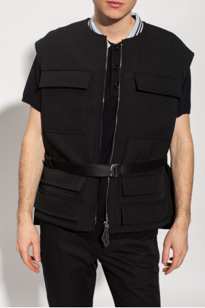 burberry mit Vest with multiple pockets