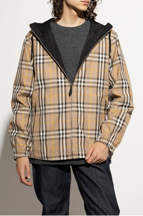burberry shirt ‘Stanford’ reversible hooded jacket