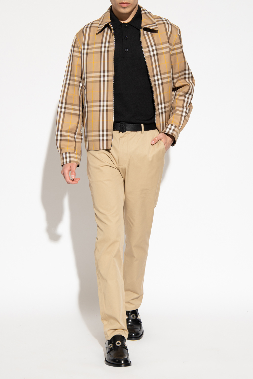 burberry Suede ‘Fitzroy’ reversible jacket