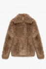 Burberry BROWN ‘Lea’ furry jacket