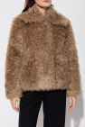 Burberry BROWN ‘Lea’ furry jacket