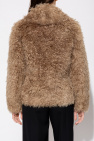 Burberry BROWN ‘Lea’ furry jacket
