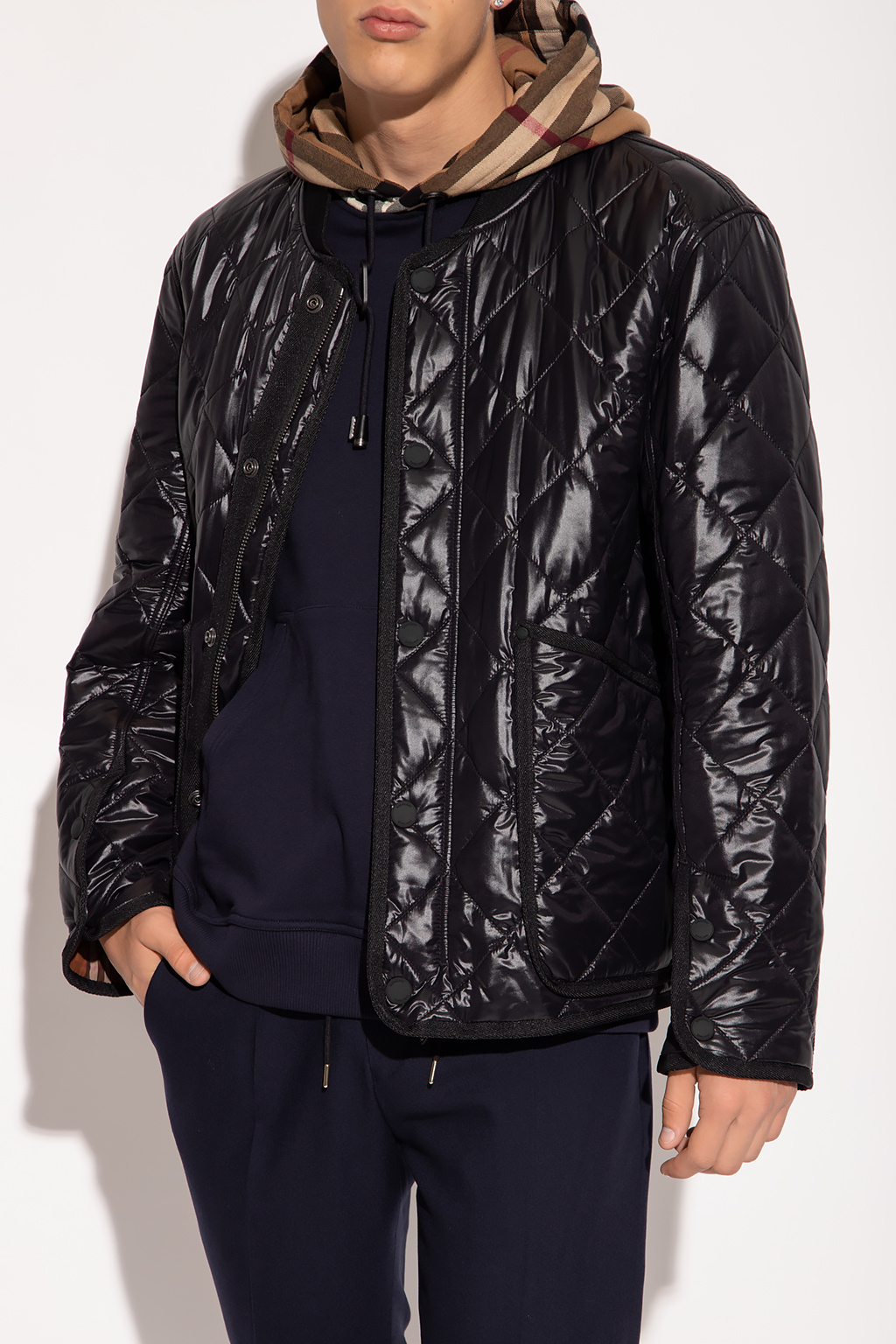 burberry side ‘York’ quilted jacket
