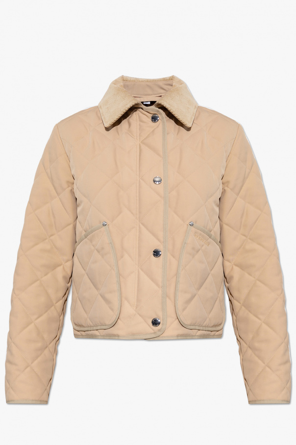 burberry motif ‘Lanford’ quilted jacket