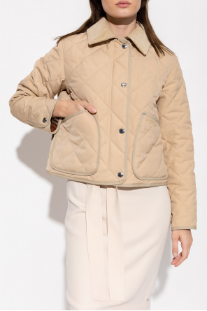 burberry motif ‘Lanford’ quilted jacket