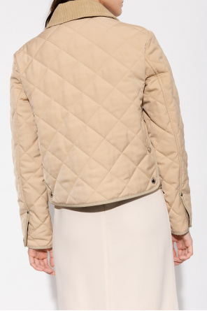 burberry motif ‘Lanford’ quilted jacket