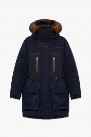 burberry detachable sleeve hooded puffer jacket item