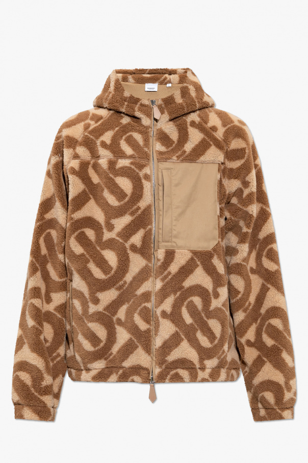 burberry E-canvas ‘Dartmouth’ fleece hoodie