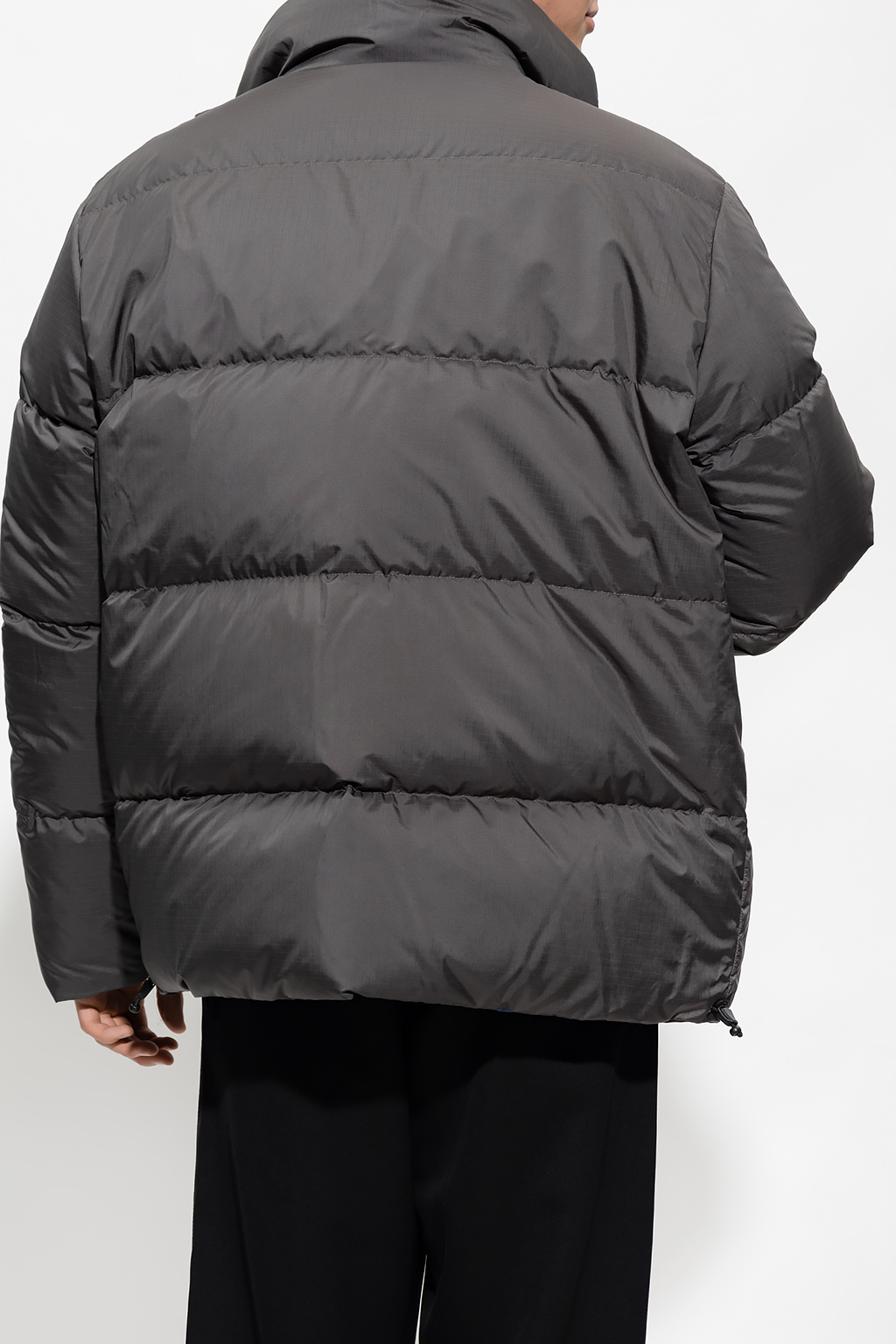burberry Leather 'Digby’ reversible down jacket