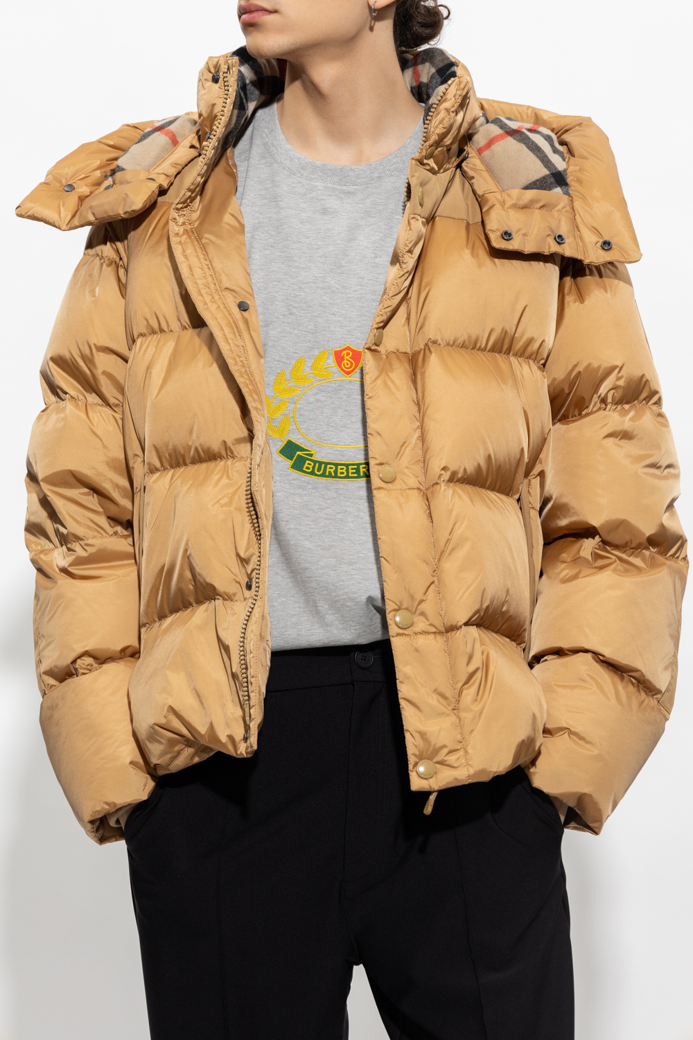 burberry Foulard ‘Leeds’ jacket with detachable sleeves