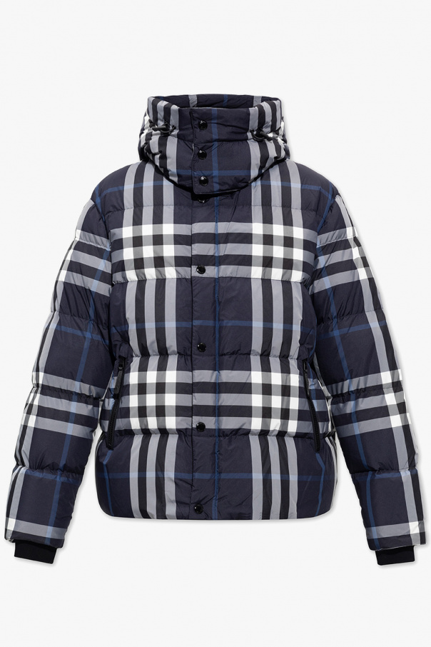 burberry checked ‘Larrick’ down jacket