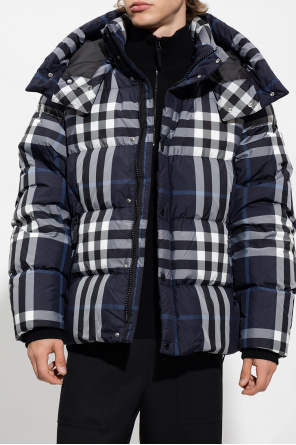 burberry checked ‘Larrick’ down jacket