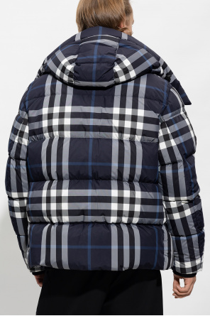 burberry checked ‘Larrick’ down jacket