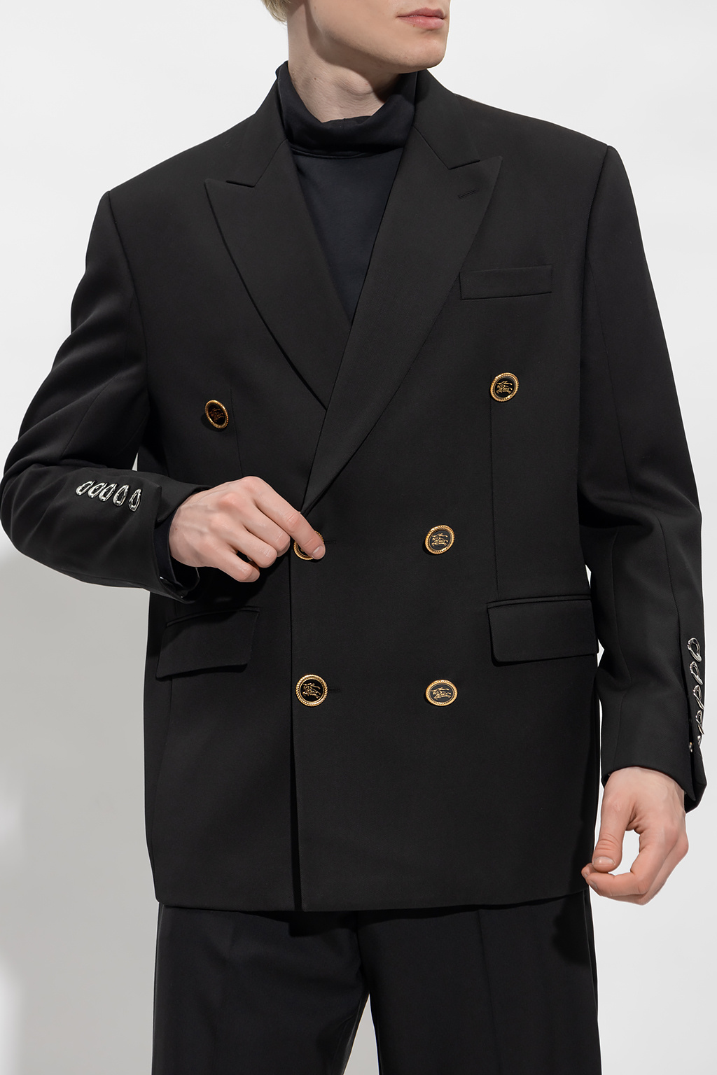 burberry double breasted blazer