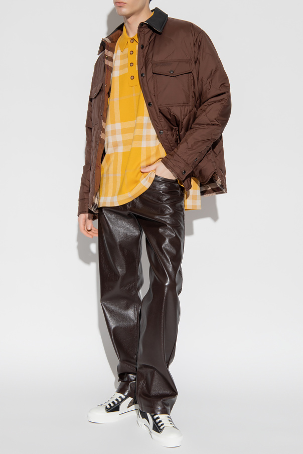 Vintage Men's BURBERRY Nova Check 2 Sides Beige Cotton Bomber Jacket Size  M/L