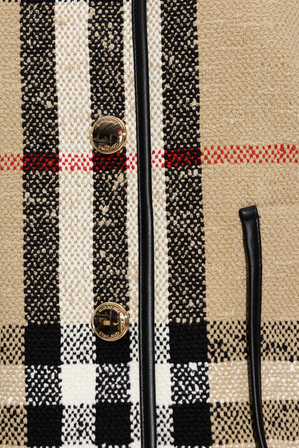 Beige ‘Upney’ checked jacket Burberry - Vitkac GB