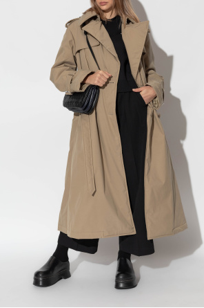 Padded trench coat with belt od Alexander McQueen