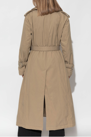 Alexander McQueen Padded trench coat with belt