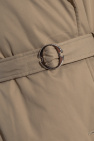 Alexander McQueen beige Padded trench coat with belt