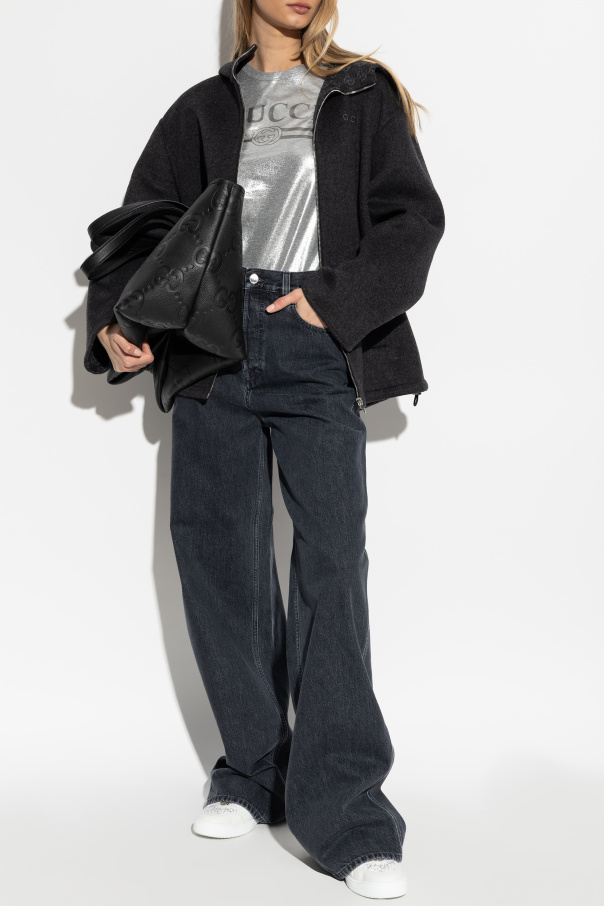 Gucci Wolljacke mit Kapuze