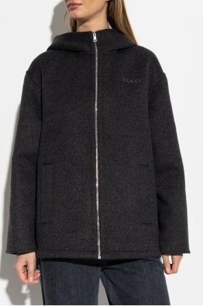 Gucci Wolljacke mit Kapuze