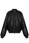 Balenciaga BLACK Leather jacket type bomber