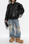 Balenciaga BLACK Leather jacket type bomber