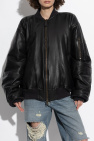 Balenciaga BLACK Leather jacket type bomber