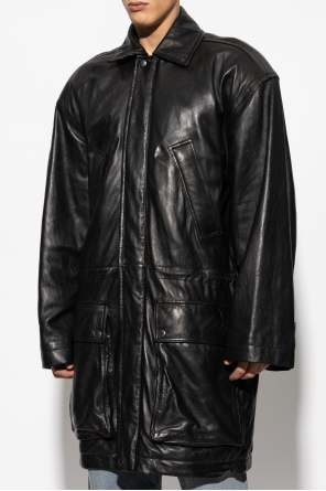 Balenciaga Leather Coat