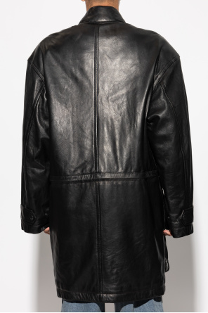 Balenciaga Leather Coat