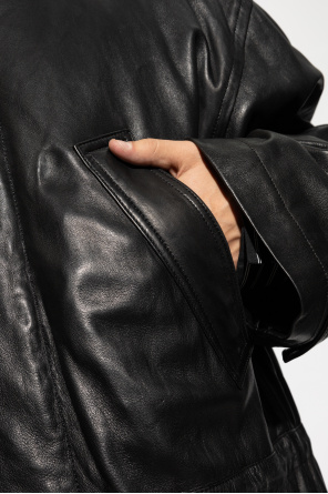 Balenciaga Leather Coat