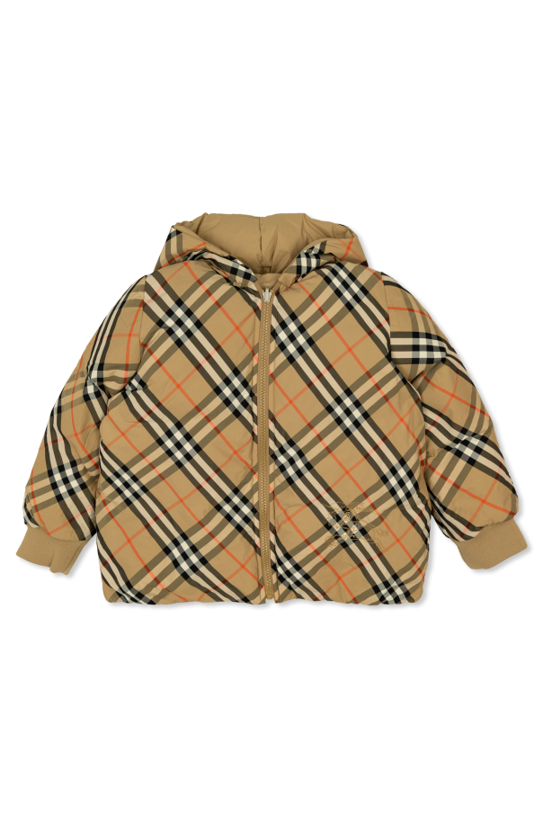 Burberry Kids Burberry Emery Check Top in Brown