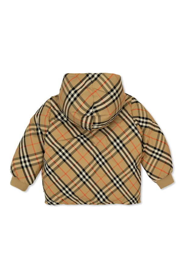 Burberry Kids Burberry Emery Check Top in Brown